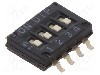 Intrerupator DIP, 2 pozitii, montare SMT, 4 sectiuni, CANAL ELECTRONIC - DHNF-04F-T-V