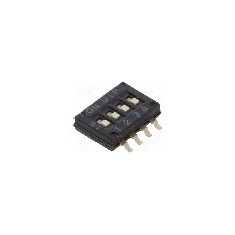 Intrerupator DIP, 2 pozitii, montare SMT, 4 sectiuni, CANAL ELECTRONIC - DHNF-04F-T-V