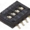 Intrerupator DIP, 2 pozitii, montare SMT, 4 sectiuni, CANAL ELECTRONIC - DHNF-04F-T-V