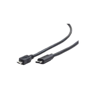Cablu USB2.0 B micro mufa USB type C mufa 1.8m negru GEMBIRD foto