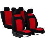Set huse scaun auto rosu cu negru