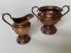 Zaharnita si letiera din cupru designer Uttfr Carlson, de provenienta suedeza fabricate in Eskilstuna, perioada interbelica, Vase