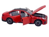 Macheta BMW seria G60 M5 replica rosu 2024 scara 1:24 sunet, lumini, deschide tot, coteste rotile