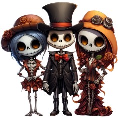 Sticker decorativ, Halloween, Multicolor, 61 cm, 1337STK-7