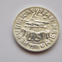 5 lire 1978 SAN MARINO-UNC