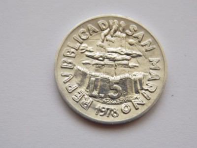 5 lire 1978 SAN MARINO-UNC foto