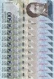 VENEZUELA lot 10 buc. X 500 bolivares 23 martie 2017 UNC!!!