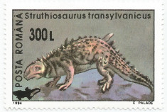 Romania, LP 1559/2001, Animale preistorice 1994 - supratipar &amp;quot;reptile&amp;quot;, MNH foto