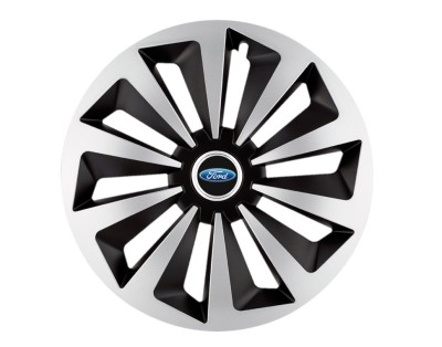 Set 4 capace roti Fox Gri-Negru R15 pentru gama auto Ford foto