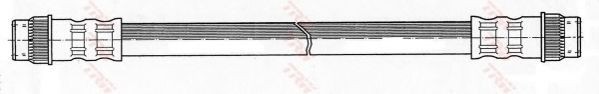 Conducta / cablu frana PEUGEOT 206 Hatchback (2A/C) (1998 - 2016) TRW PHA408