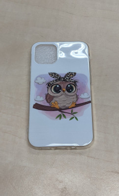 Husa telefon Plastic Apple iPhone 12 Mini 5.4 white owl foto