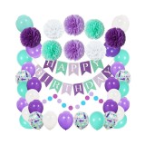 Set 50 baloane si accesorii pentru petrecere, aniversare HAPPY BIRTHDAY