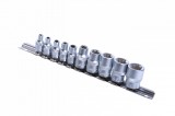 Set tubulare 1/4 - 3/8&quot; 10 piese CR-V, Topmaster 330148