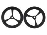 Ax Negru cu Crestătură D și &Icirc;mpingere 40mm 3mm
