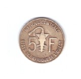 Moneda Africa de Vest 5 francs/franci 2004, stare buna, curata