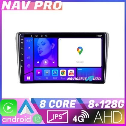 Navigatie Toyota Avensis 2003 2008 KIT avensis03 EDOTEC-LITE Android Ecran 720P Octa Core 8 128 Carplay CarStore Technology