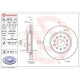 Set disc frana Chevrolet Camaro Convertible 09.15-, Camaro 09.15-, Malibu (V300) 01.12-; Opel Insignia (G09) 07.08-03.17, Insignia A Country Tourer (