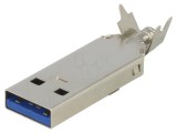 Conector USB A mufă cablu lipire drept USB 3.0 1A 30V