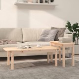 VidaXL Set măsuțe de cafea, 2 piese, lemn masiv de pin