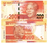 Africa de Sud 200 Rand 2013-16 P-142 UNC