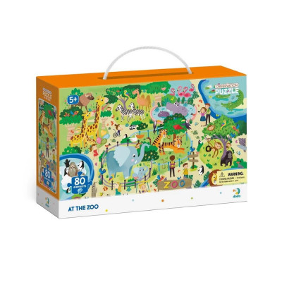 Puzzle - Animalute la ZOO (80 piese) PlayLearn Toys foto