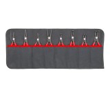 Cumpara ieftin Set 8 clesti sigurante (circlip) de precizie KNIPEX 00 19 58 V02, negru/rosu/argintiu, trusa profesionala pentru inele elastice interioare si exterioa