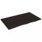 Blat de baie, maro inchis, 100x60x2 cm, lemn masiv tratat
