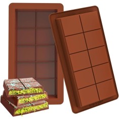 Tava silicon pentru ciocolata Dubai, rezistenta termic, 14x25.5 cm, 549COF