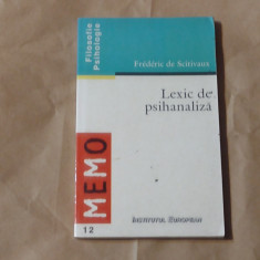 FREDERIC DE SCITIVAUX - LEXIC DE PSIHANALIZA