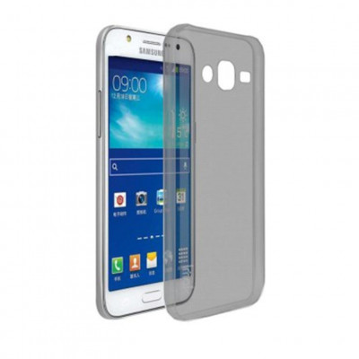 Husa Silicon Samsung Galaxy J7 2015 j700 Clear Grey Ultra Thin foto