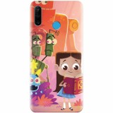 Husa silicon pentru Huawei P30 Lite, Children Kids Robots Illustration Colorful K