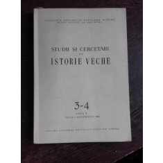 STUDII SI CERCETARI DE ISTORIE VECHE NR.3-4/1954