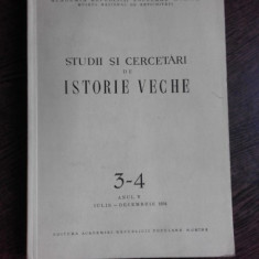 STUDII SI CERCETARI DE ISTORIE VECHE NR.3-4/1954