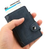 Portofel RFID iUni P4, 10 carduri, Bleumarin