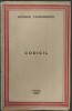 GEORGE CIORANESCU - CODICIL (VERSURI, editia princeps - PARIS 1952)