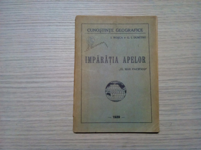 IMPARATIA APELOR - I. Rosca, G. I. Dumitru - Tipografia Cultura, 1939, 77 p.