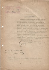 A3300N Semnătura olografă a lui Radu Boureanu, 1947