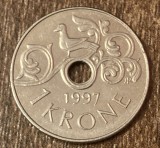 C50 - Moneda foarte veche - Norvegia - 1 koroana - 1997