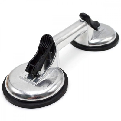 Ventuza dubla din aluminiu pentru prindere antena foto