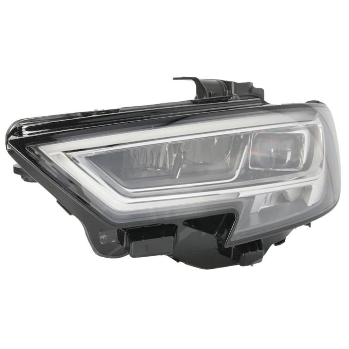 Far Audi A3 (8V), 05.2016-, partea Stanga, electric, LED, fara daytime running LED ; fara modul control, cu motoras, Valeo