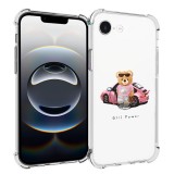 Husa antisoc pentru iphone 16e, airbag pro, transparent, girl power