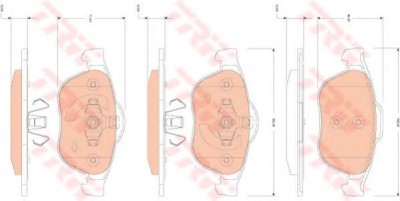 Set placute frana,frana disc RENAULT GRAND SCENIC II (JM0/1) (2004 - 2016) TRW GDB1823 foto