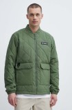Columbia geaca Rad Padded barbati, culoarea verde, de tranzitie, 2071251