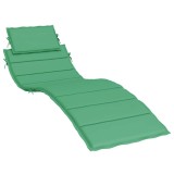 vidaXL Pernă de șezlong, verde, 186x58x4 cm, textil oxford