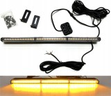 Bară Girofar LED 47cm Galben Stroboscopic 12V 24V Telecomandă Slim IP65 Camioane Utilitare