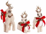 Cumpara ieftin Set 3 figurine Reni Craciun cm 17 x 10 x 37 H, 21 x 10 x 24,5 H