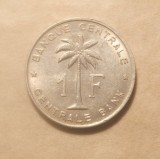 CONGO BELGIAN 1 FRANC 1959 XF+, Africa