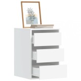 vidaXL Dulap colț cu sertare alb 40x41x58 cm lemn prelucrat 852834