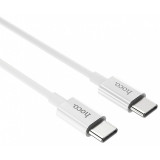 Cablu Date si Incarcare USB Type-C la USB Type-C HOCO X23, 1 m, Alb