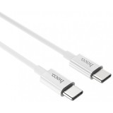 Cablu Date si Incarcare USB Type-C la USB Type-C HOCO X23, 1 m, Alb